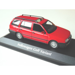 VOLKSWAGEN VW Golf 3 Variant modelcar Maxichamps in 1:43 red NEW 940055511