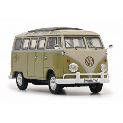 VOLKSWAGEN VW T1 b Bus Samba model car Schuco 1:43 green-grey 450359200