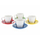 VOLKSWAGEN VW Beetle espresso cups set of 4 100ml front / 4 colours Multivan