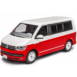 VOLKSWAGEN VW T6 Bus Multivan model car red/white in 1:43 IXO NEW