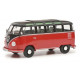 VOLKSWAGEN VW T1 b Samba Modellauto rot-schwarz in 1:43 von Schuco 450785700