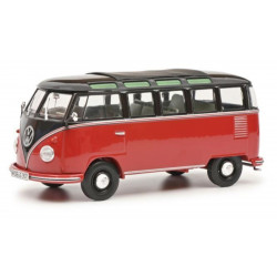 VOLKSWAGEN VW T1 b Samba model car red-black in 1:43 from Schuco 450785700