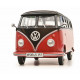 VOLKSWAGEN VW T1 b Samba model car red-black in 1:43 from Schuco 450785700