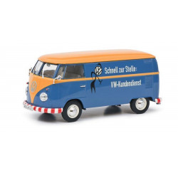 VOLKSWAGEN VW T1 b customer service model car 1:32 from Schuco blue 450785500