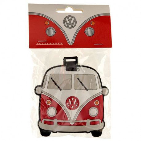 Volkswagen VW T1 Bulli Red PVC Luggage Tags Samba Multivan California