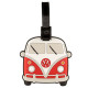 Volkswagen VW T1 Bulli Rote PVC Gepäckanhänger