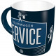 VOLKSWAGEN VW mug cup SERVICE blue