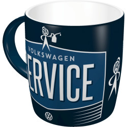 VOLKSWAGEN VW mug cup SERVICE blue