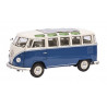 VOLKSWAGEN VW T1 b Bus Samba modelcar blue white Schuco 1:18 450046900 NEW