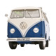 VOLKSWAGEN VW T1 b Bus Samba modelcar blue white Schuco 1:18 450046900 NEW
