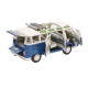 VOLKSWAGEN VW T1 b Bus Samba modelcar blue white Schuco 1:18 450046900 NEW