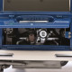 VOLKSWAGEN VW T1 b Bus Samba modelcar blue white Schuco 1:18 450046900 NEW