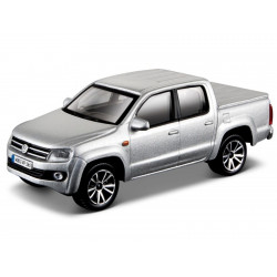 VOLKSWAGEN VW AMAROK model car silver Burago in 1:43 New 30232