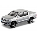 VOLKSWAGEN VW AMAROK model car silver Burago in 1:43 New 30232