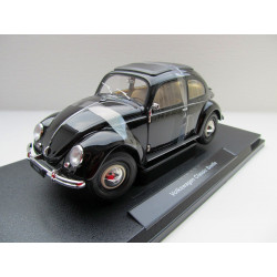 VOLKSWAGEN VW Beetle 1200 Brezel model car 1950 1:18 Welly black NEW 18040W