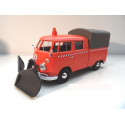 VOLKSWAGEN VW T1 model car snow plow Motormax 1:24 79593