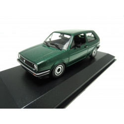 VOLKSWAGEN VW Golf 2 model car Maxichamps 1:43 green metallic 940054100 NEW