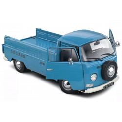 VOLKSWAGEN VW T2 Pick up model car blue 1:18 Solido S1809403