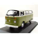 VOLKSWAGEN VW T2 b bus model car Maxichamps in 1:43 green-white 940053000