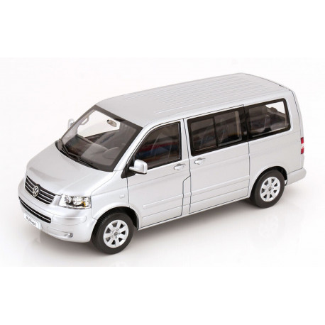VOLKSWAGEN VW T5 Bus Multivan model car silver 1:18 Norev 188601 NEW