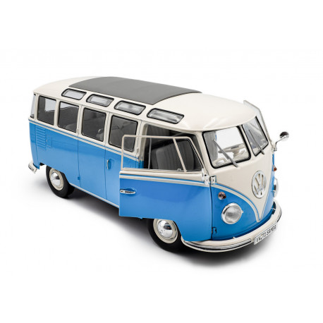 VOLKSWAGEN VW modelcar Samba 1:18 Solido new S1813401 blue