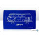 VOLKSWAGEN VW Dish Towel T1 Blue - THE ORIGINAL T1, T2, T3, T4, T5