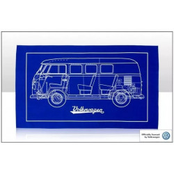 VOLKSWAGEN VW Geschirrtuch T1 blau  - DAS ORIGINAL T1, T2, T3, T4, T5