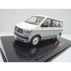 VOLKSWAGEN VW T6 Bus Multivan Modellauto blau/silber in 1:43 IXO CLC390N NEU