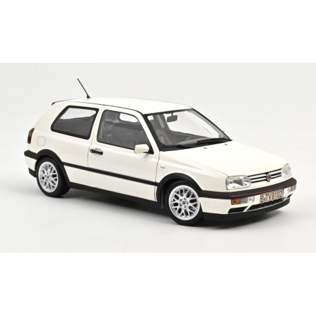 VOLKSWAGEN VW Golf 3 GTI Modellauto NOREV 1:18 weiss 20 Jahre GTI NEU 188508