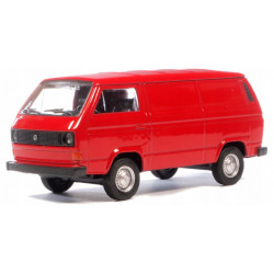 VOLKSWAGEN VW T3 Bus model car red Welly 1:34-39 New VW49720W