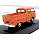 VOLKSWAGEN VW T2 b Bus Doka model car IXO orange 1:43 CLC598N.22