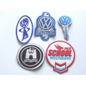 + 5er Set Aufnäher/Patch Old School, Schlüssel, Hupe, KD Mann, Spezialist