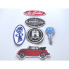 + 6er Set Aufnäher/Patch Superdubs, Aircoold, Schlüssel, 1303, Hupe, KD Mann