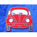 VOLKSWAGEN VW Käfer Aufnäher / Sticker / Patch    Front  rot