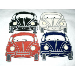 + VOLKSWAGEN VW Käfer Aufnäher / Sticker / Patch    Front 4er Set