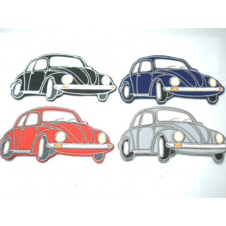 + VOLKSWAGEN VW Käfer Aufnäher / Sticker / Patch Front rechts  4er Set  NUR HIER
