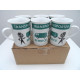 + 6 x VOLKSWAGEN VW Tasse Becher Kaffeetasse SERVICE Transporter original NEU