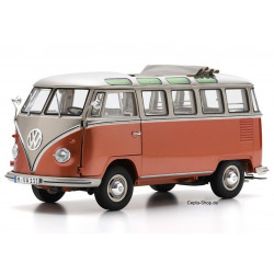 VOLKSWAGEN VW T1 b Bus Samba Modellauto orange-silber Schuco 1:18 450060500