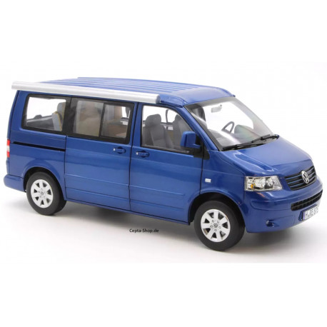 VOLKSWAGEN VW T5 Bus Transporter model car white 1:18 Norev 188615 NEW