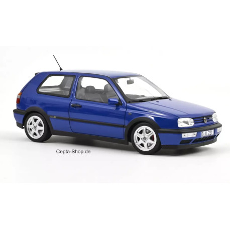VOLKSWAGEN VW Golf 3 GTI model car 1:18 Norev Colour Concept blue 188506