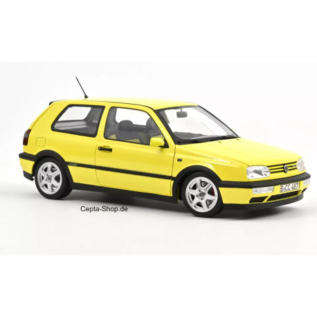 VOLKSWAGEN VW Golf 3 GTI Modellauto 1:18 Norev Colour Concept gelb 188507