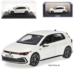 VOLKSWAGEN VW Golf 8 GTI Modellauto NOREV in 1:43 weiss 8401356 1000 Stück