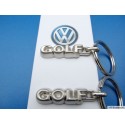 VOLKSWAGEN VW GOLF Schlüsselanhänger, 2 Stück, Golf Schrift Rarität