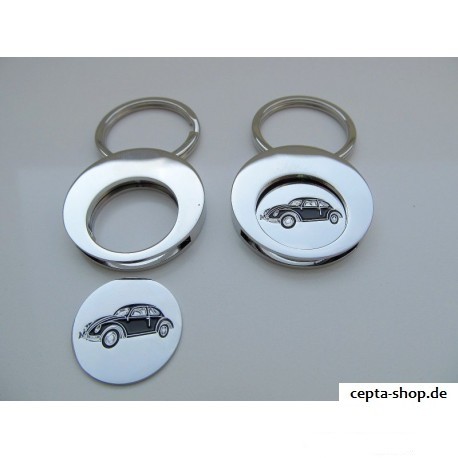 VW Beetle Keychain with shopping cart chip ORIGINAL