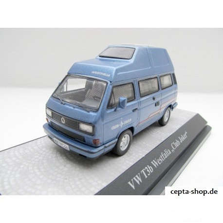 VW T3 b Hochdach Club Joker blue metallic  - only 500 pieces - 1:43