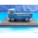 VW T1 bus flatbed with advertising VOLKSWAGEN taubenblau